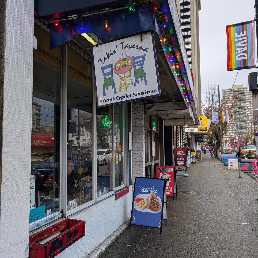 Takis' Taverna restaurant in Vancouver, Canada