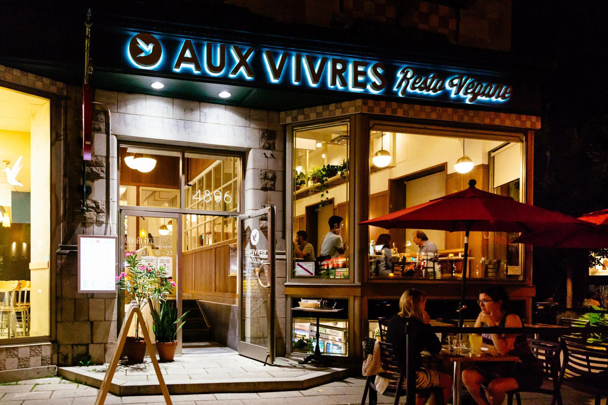 Aux Vivres Plateau restaurant in Montréal, Canada