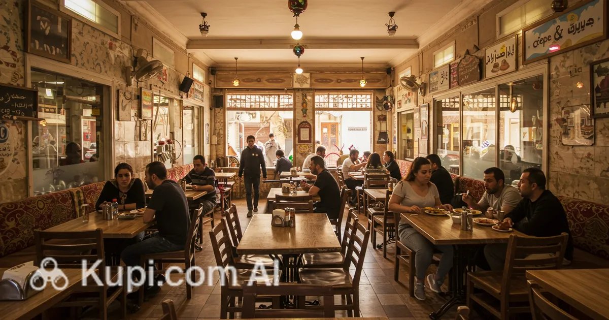 Crepe & waffle restaurant in Tanta, Egypt