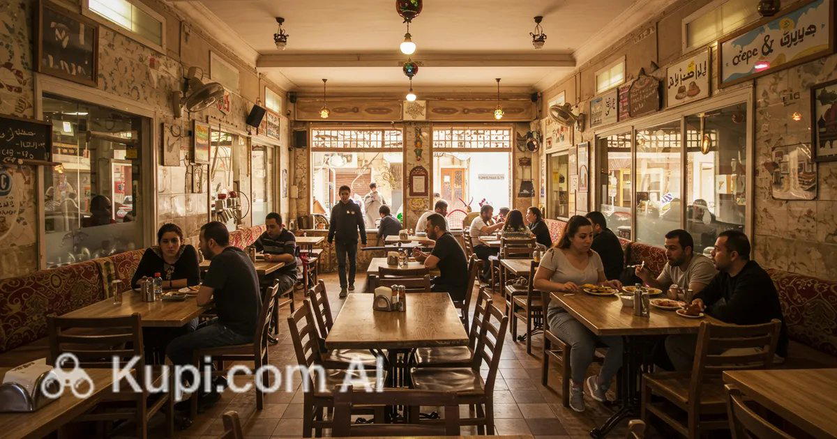 Crepe & waffle restaurant in Tanta, Egypt
