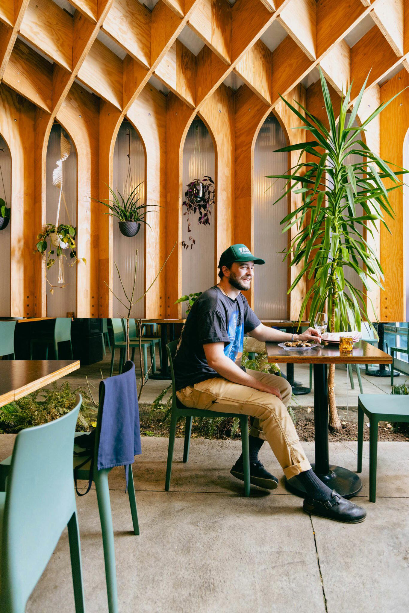 Park By Sidewalk Citizen restaurant in Calgary, Canada