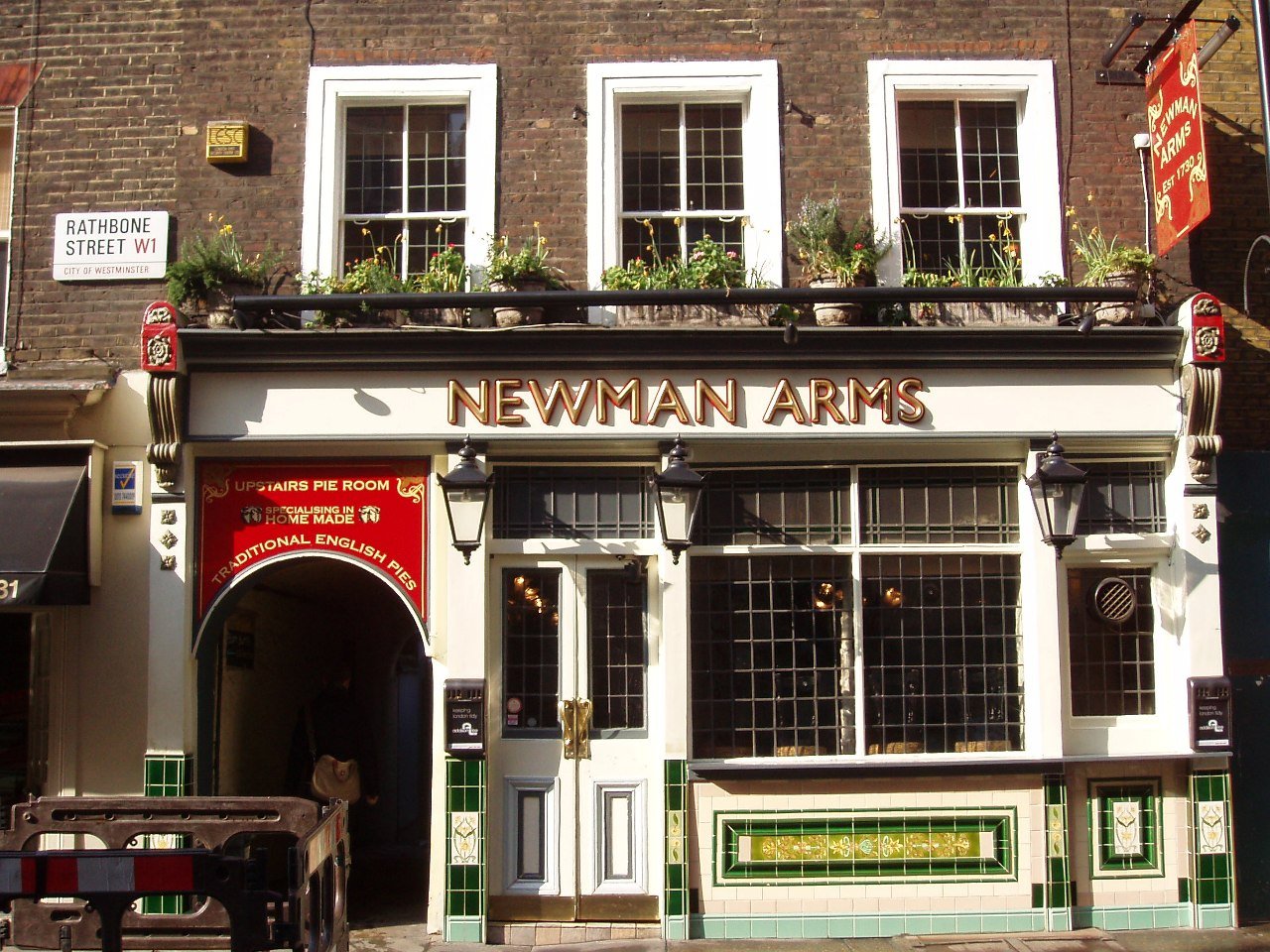 Newman Arms restaurant in London, United Kingdom