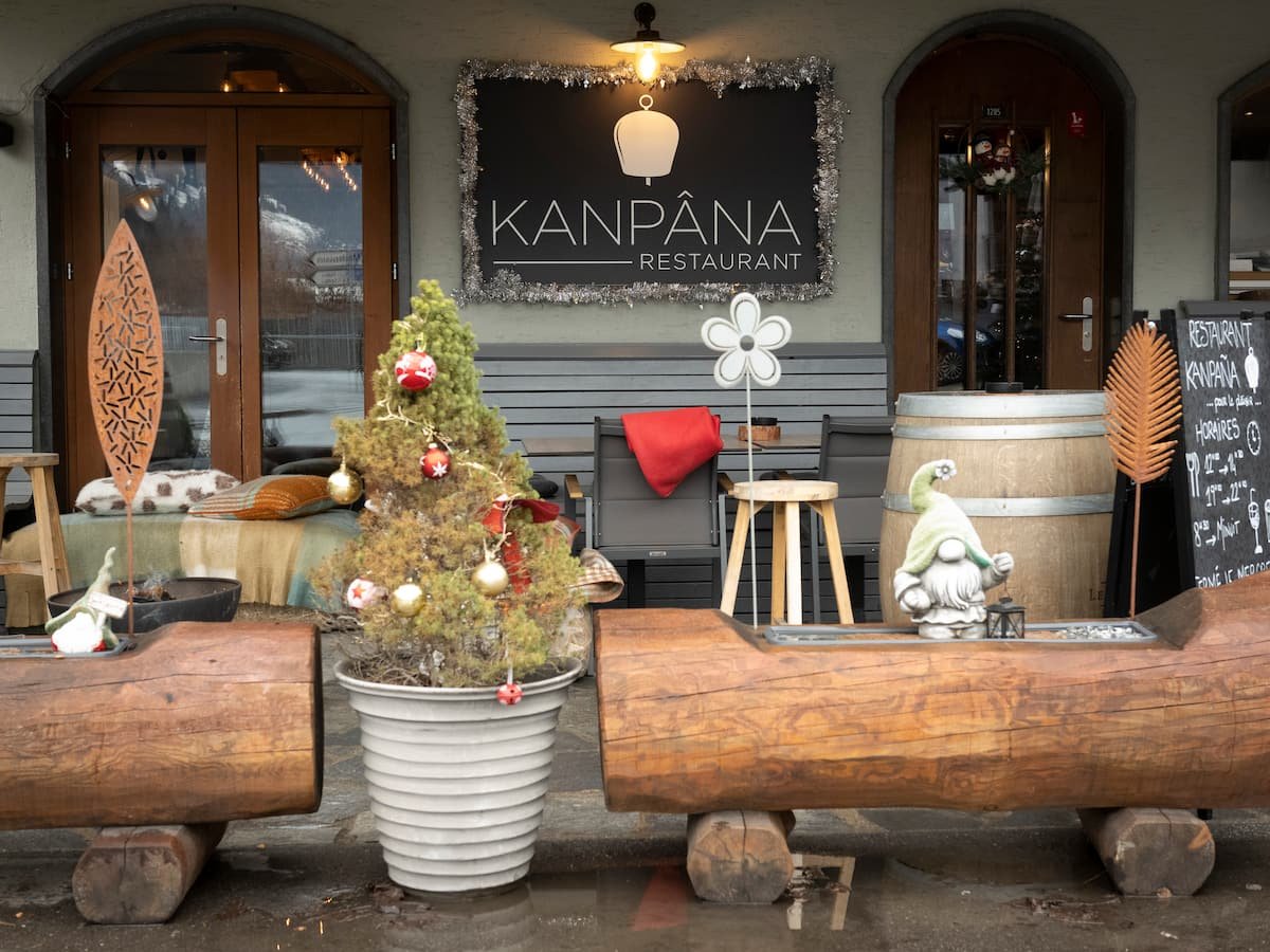 Kanpâna restaurant in Le Chable, Switzerland
