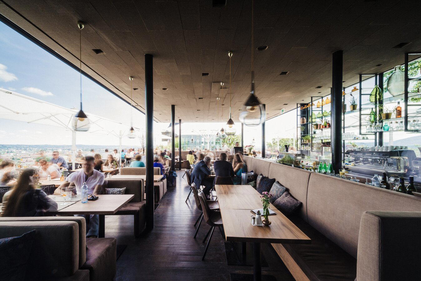 aiola upstairs restaurant in Graz, Austria