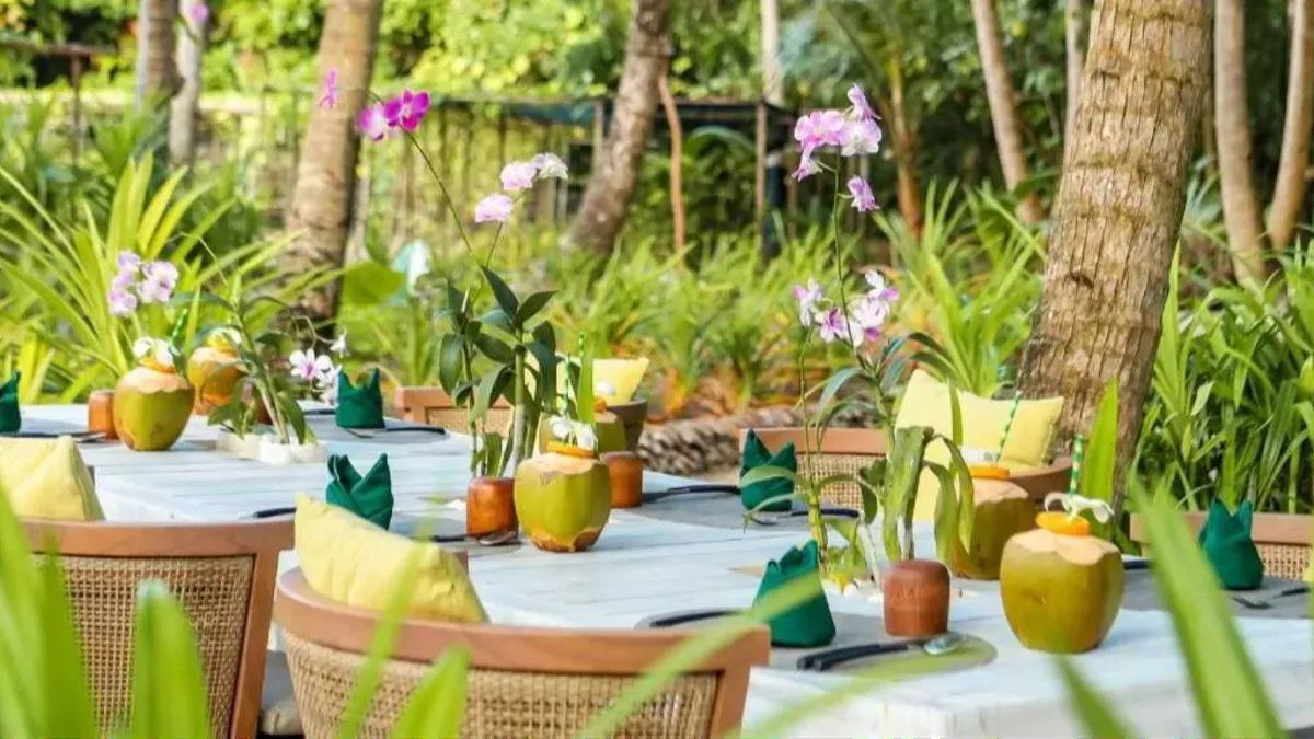 Organic Garden, Restaurant in Lankanfushi Island