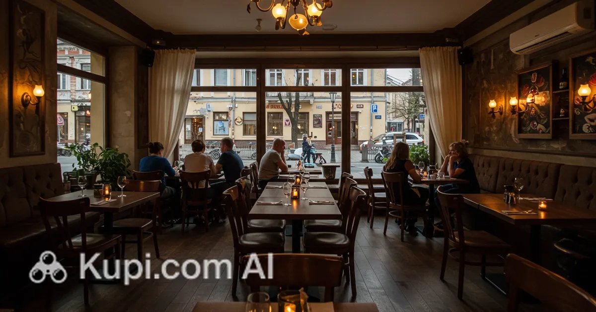 Cafe de Vino restaurant in Lutsk, Ukraine