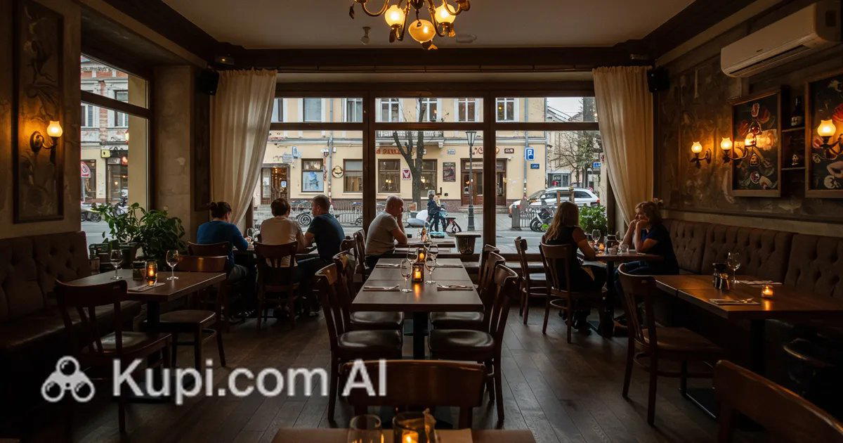 Cafe de Vino restaurant in Lutsk, Ukraine