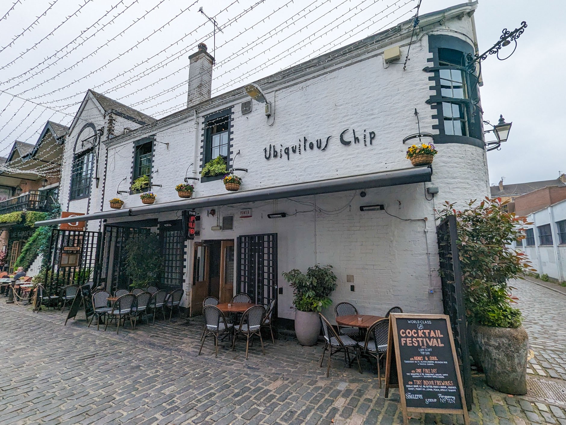 Ubiquitous Chip restaurant in Glasgow