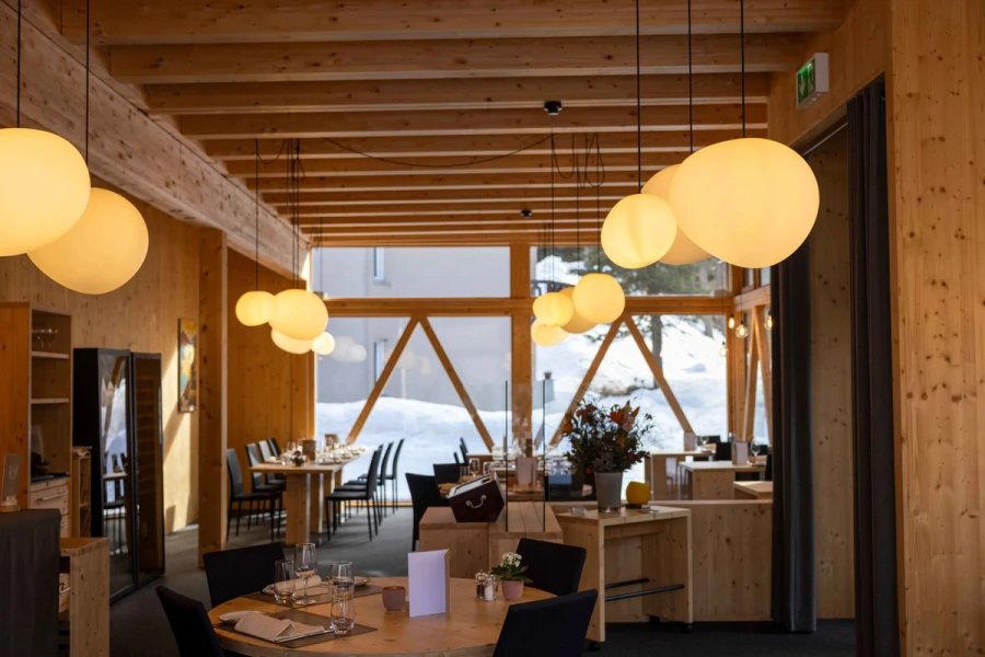 Restaurant GIGERs restaurant in Sils, Switzerland