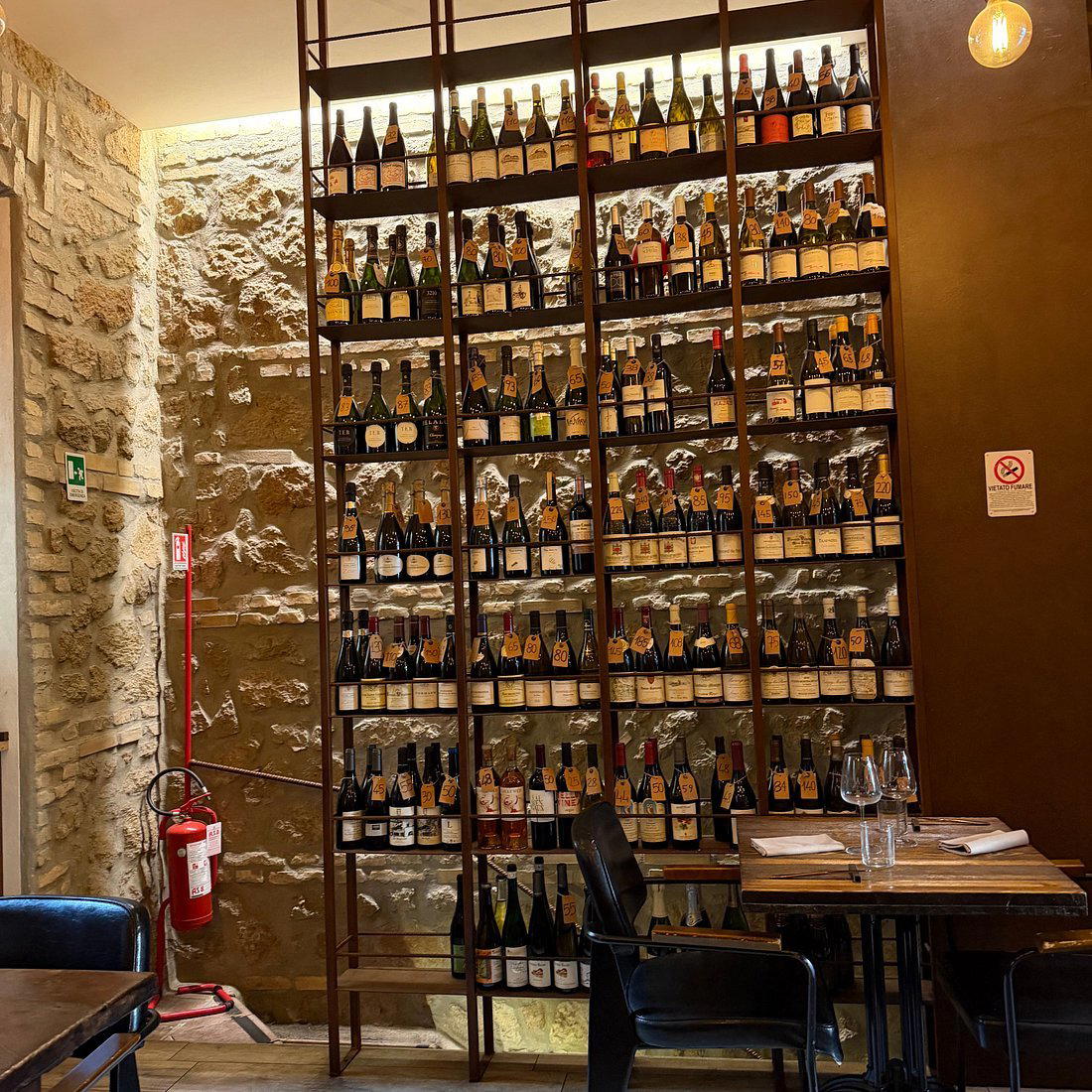 Enoteca Verso restaurant in Rome, Italy