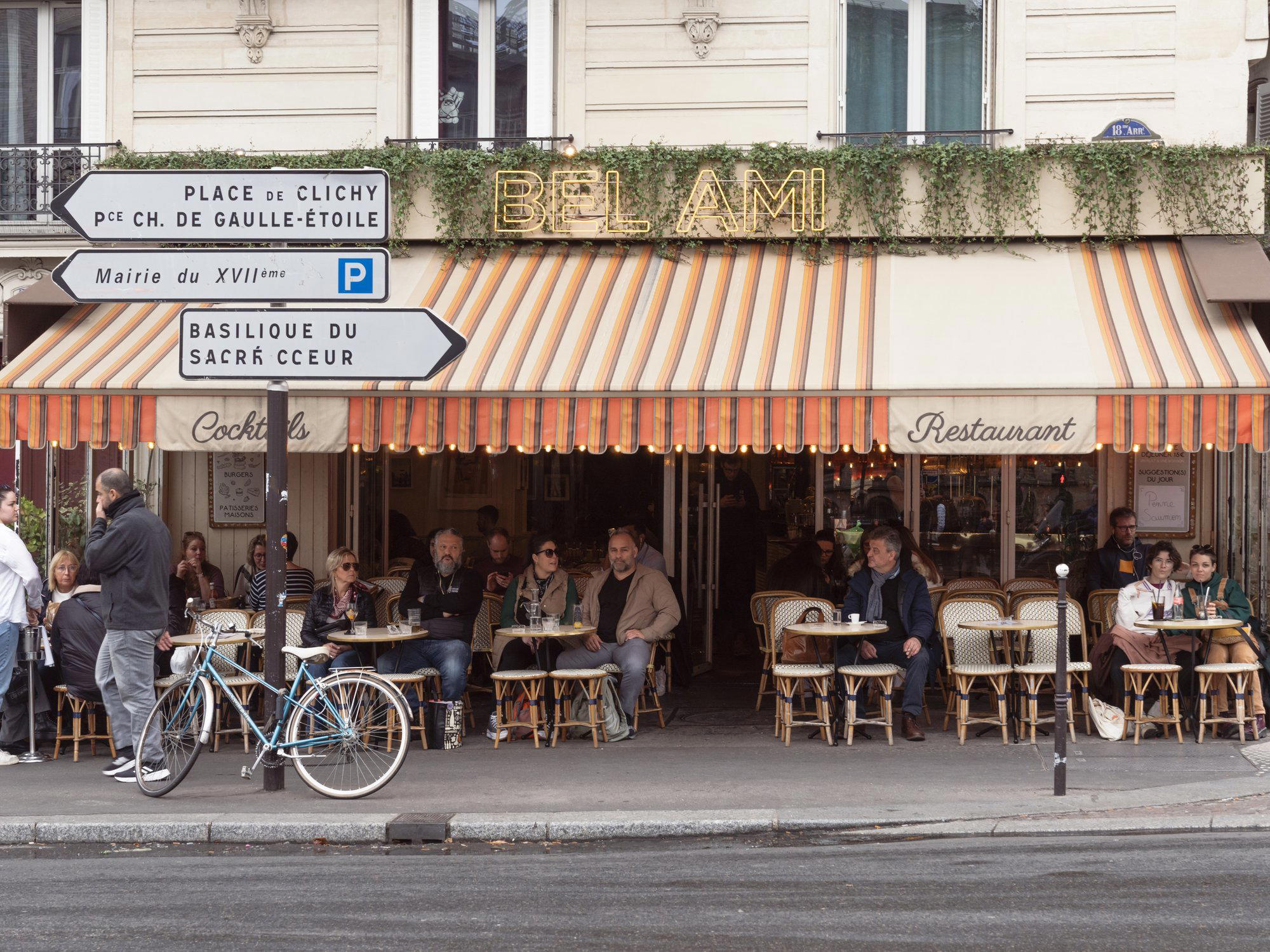 Bel Ami Café restaurant in Paris, France