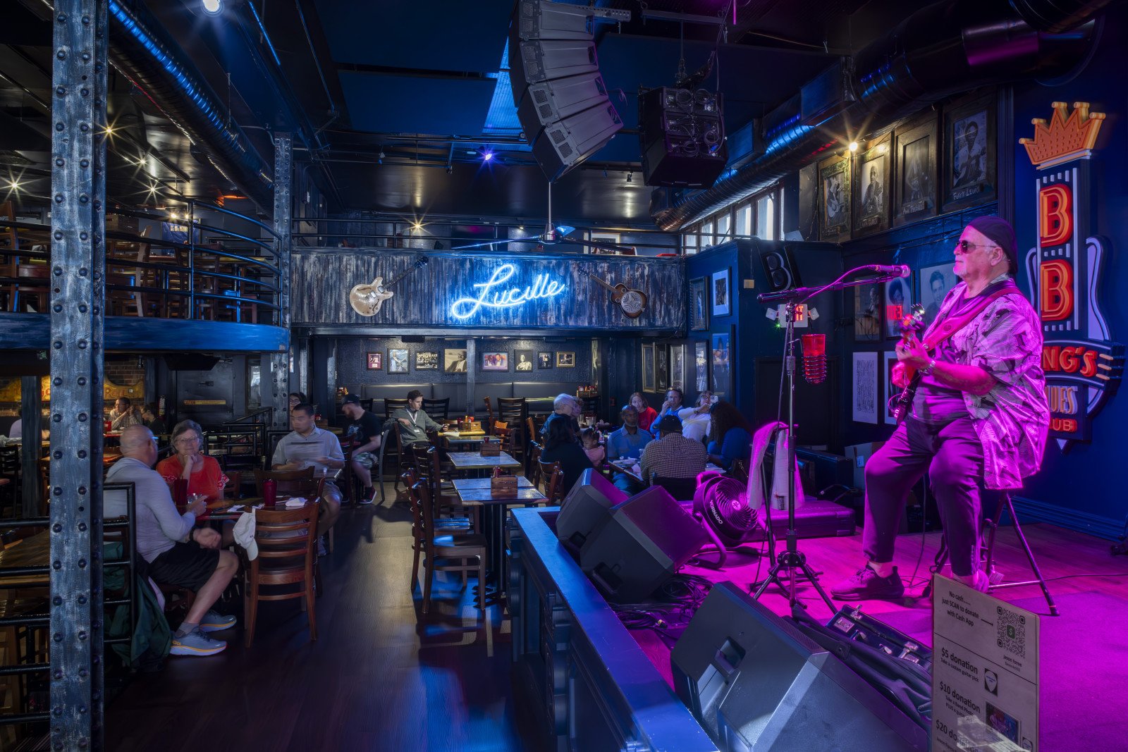 B.B. King's Blues Club restaurant in Memphis, United States