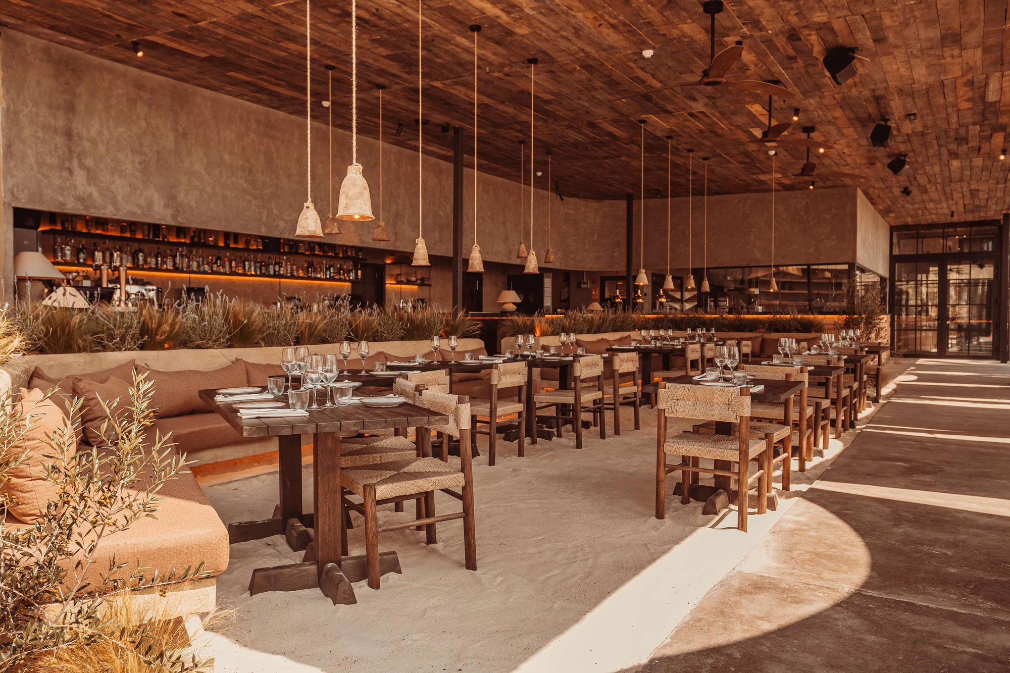 Playa Soleil Ibiza restaurant in Platja Den Bossa, Spain