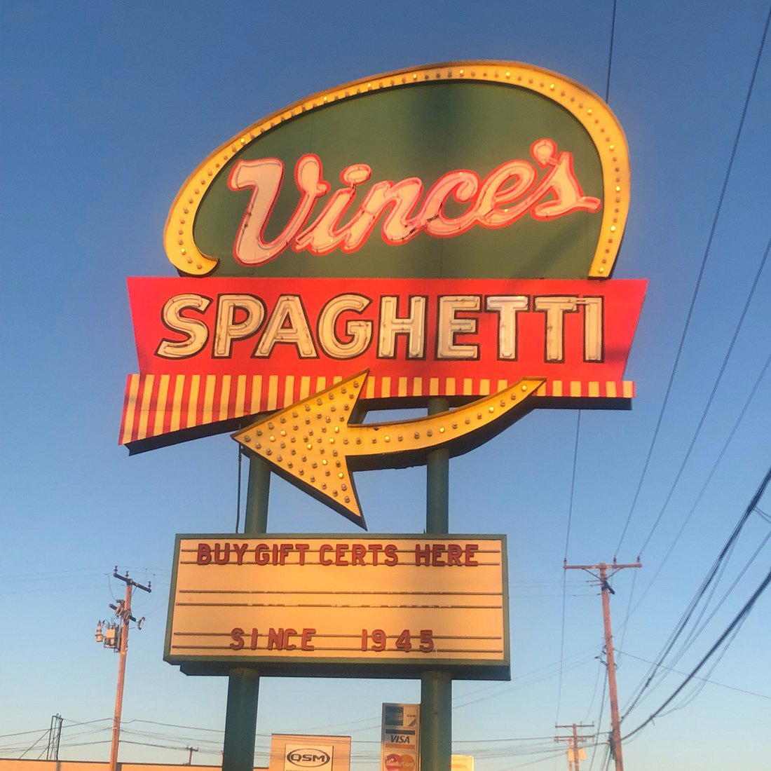 Vince's Spaghetti restaurant in Ontario, United States
