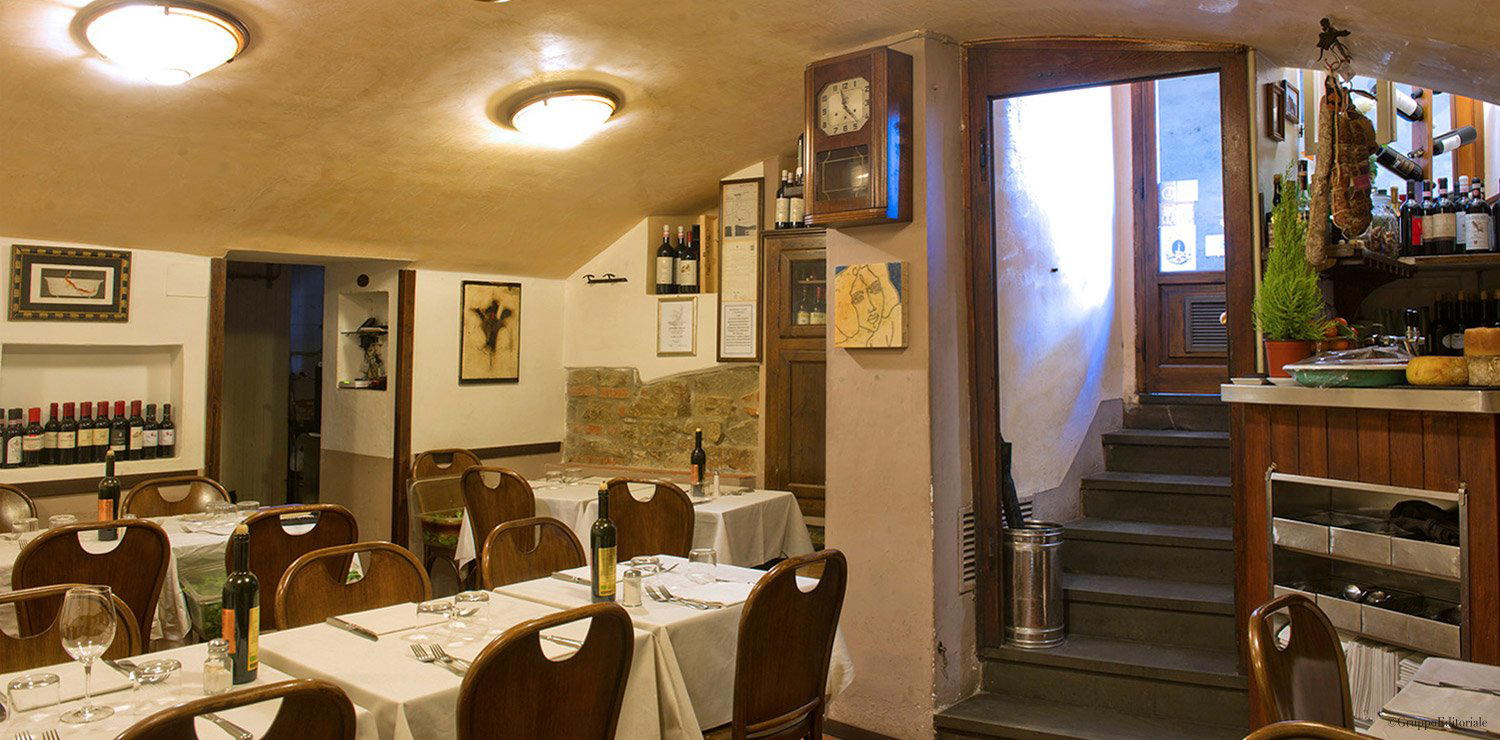 Buca dell'Orafo restaurant in Florence, Italy
