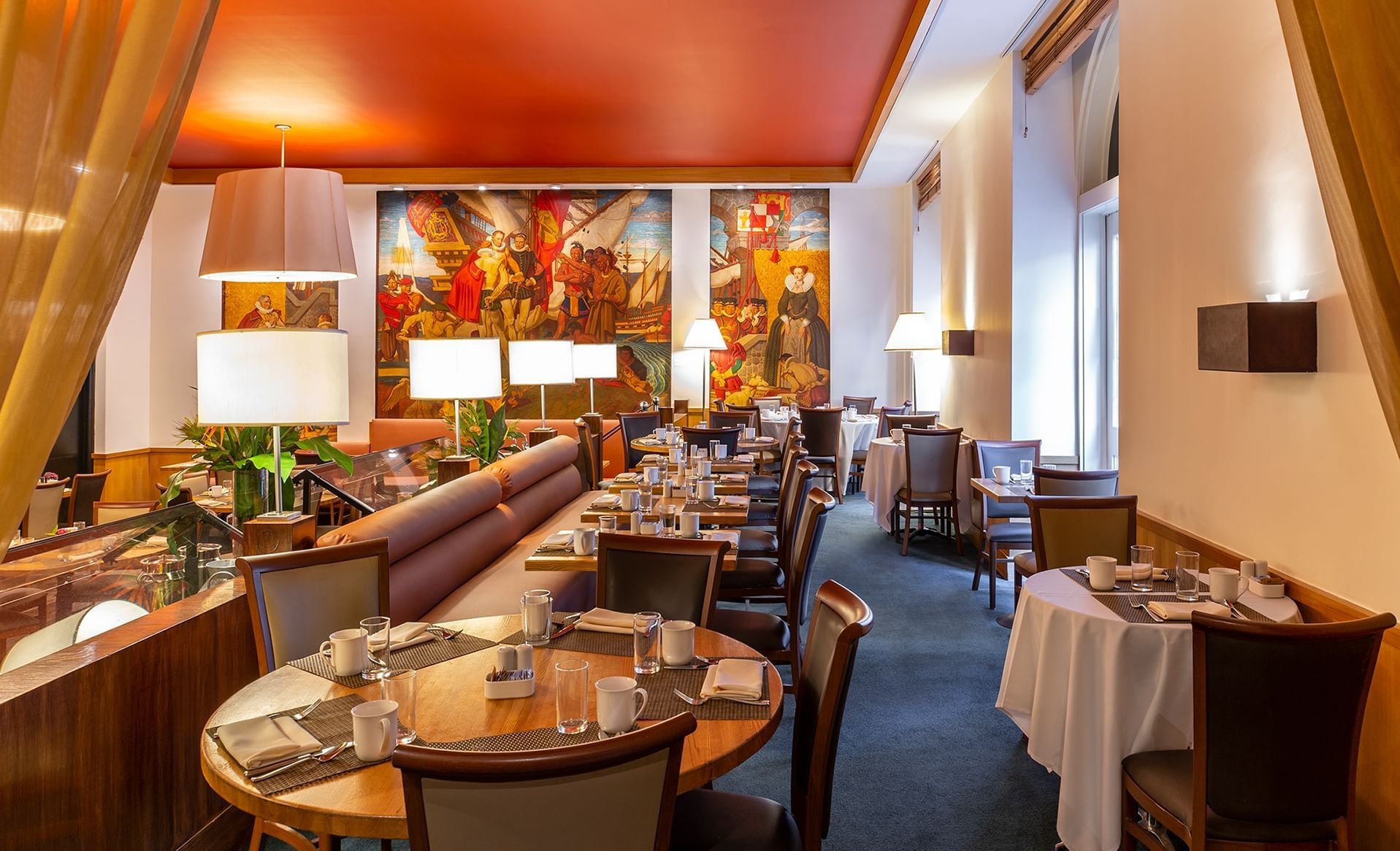 Murals on 54 restaurant in New York City, United States