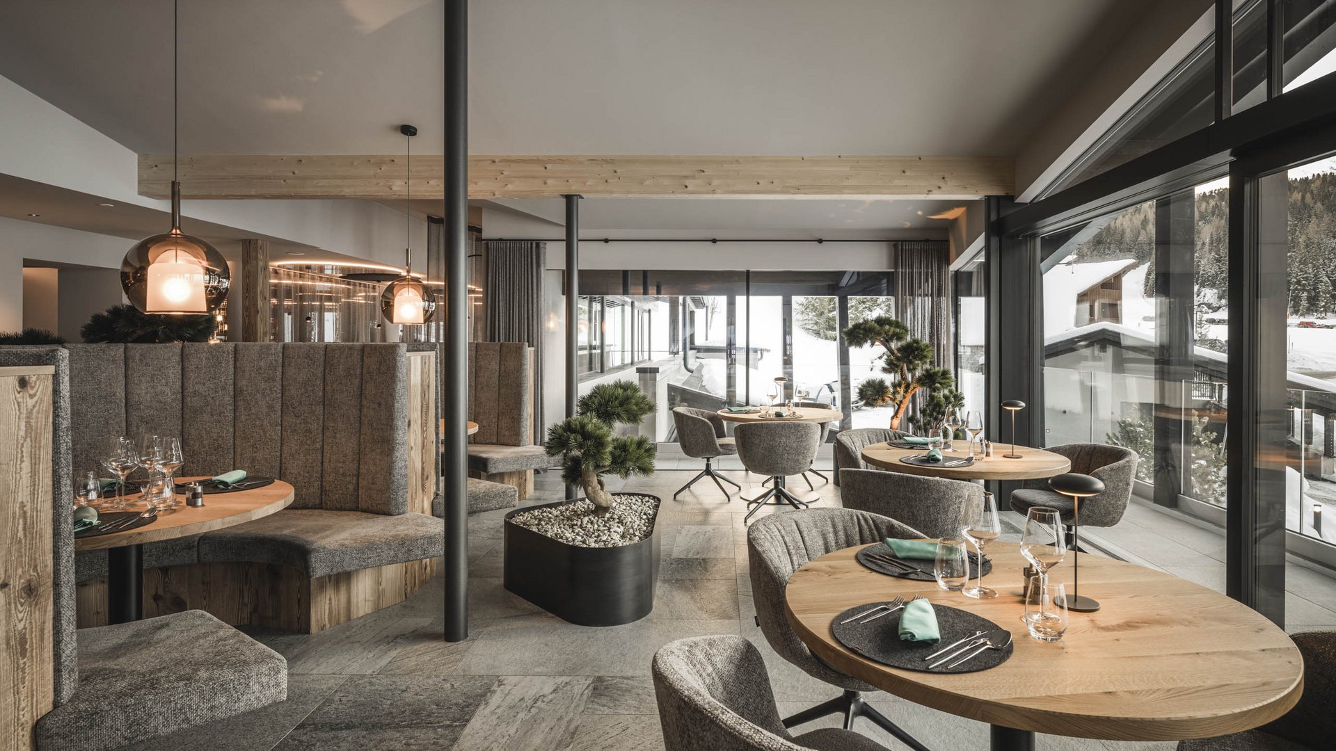 Hotel Plan de Gralba restaurant in Selva in Val Gardena, Italy