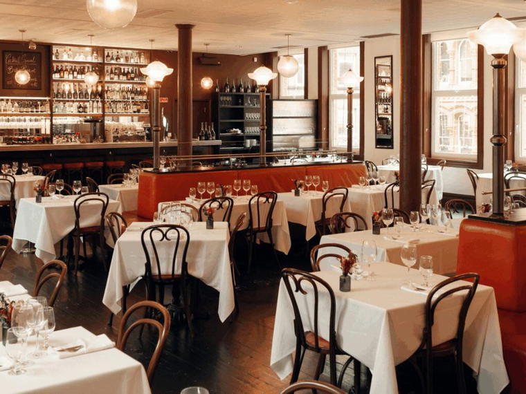 The Dining Room at Fallon & Byrne, Dublin, Ireland