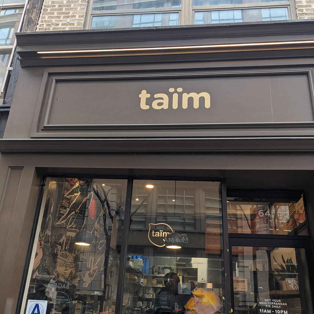 taïm mediterranean kitchen restaurant in New York City, United States