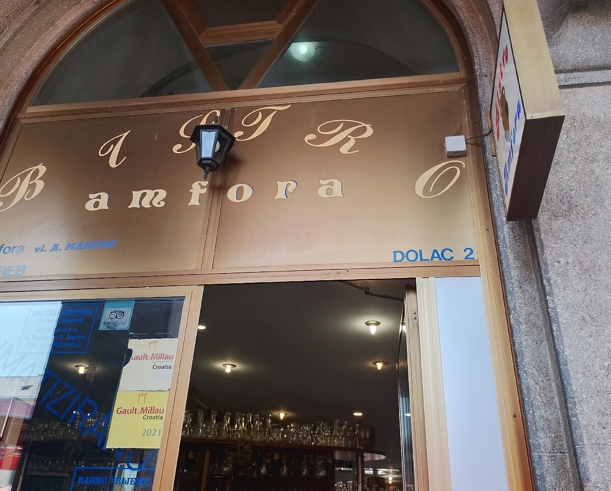 Amfora restaurant in Zagreb, Croatia