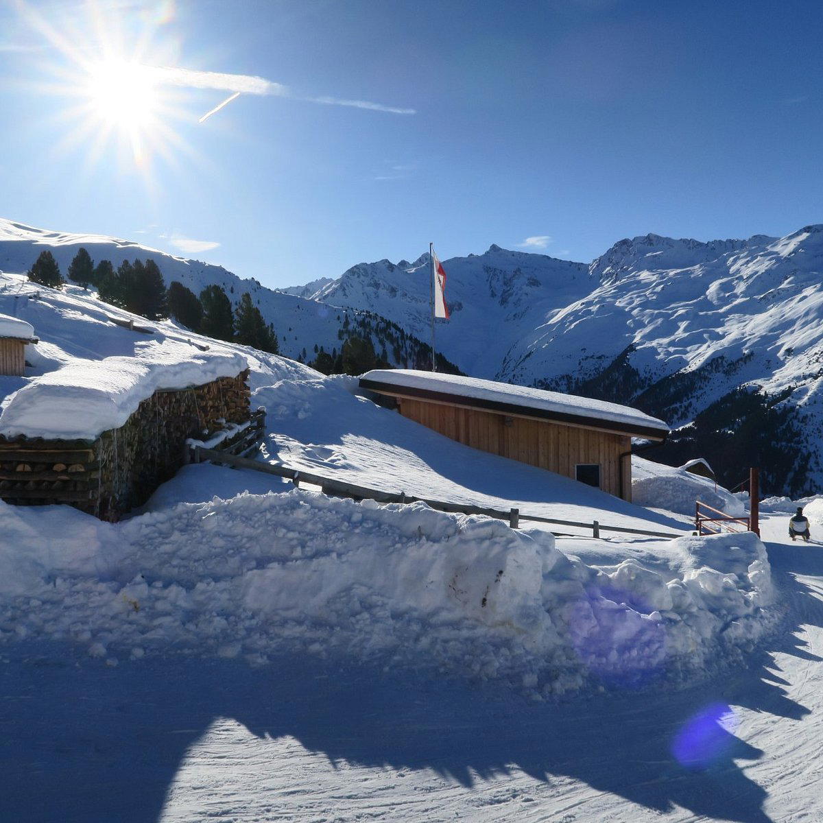 Juifenalm restaurant in Sellrain, Austria