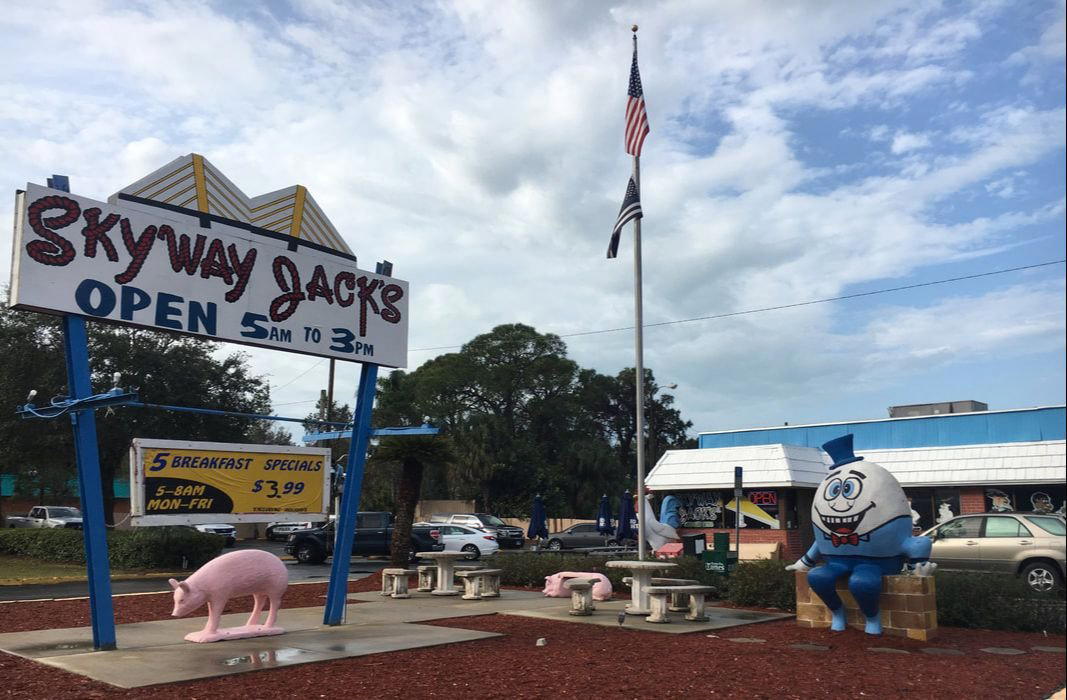 Skyway Jack's restaurant in St Petersburg, United States