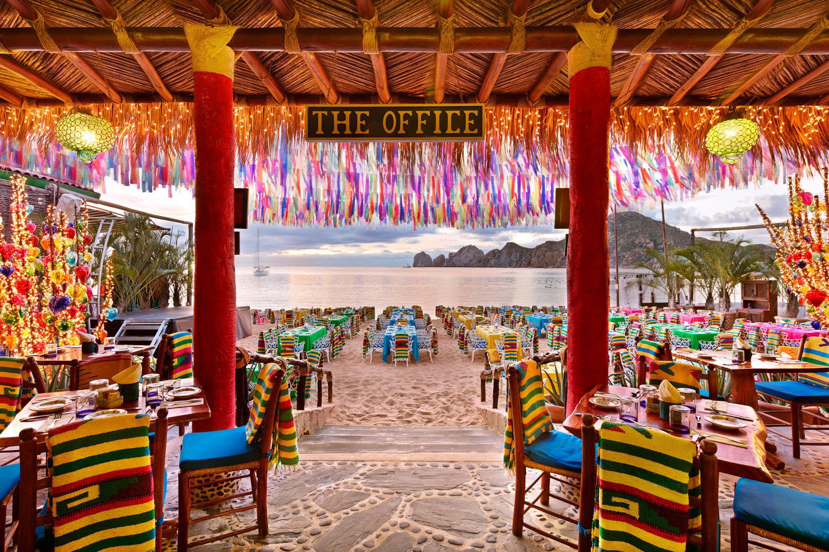 The Office on the Beach restaurant in Cabo San Lucas, Mexico