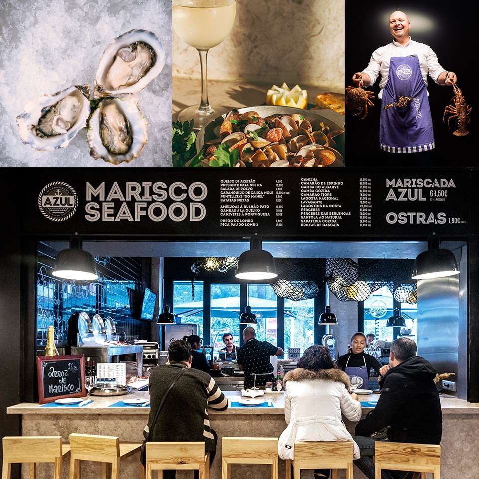 Marisqueira Azul restaurant in Lisbon, Portugal