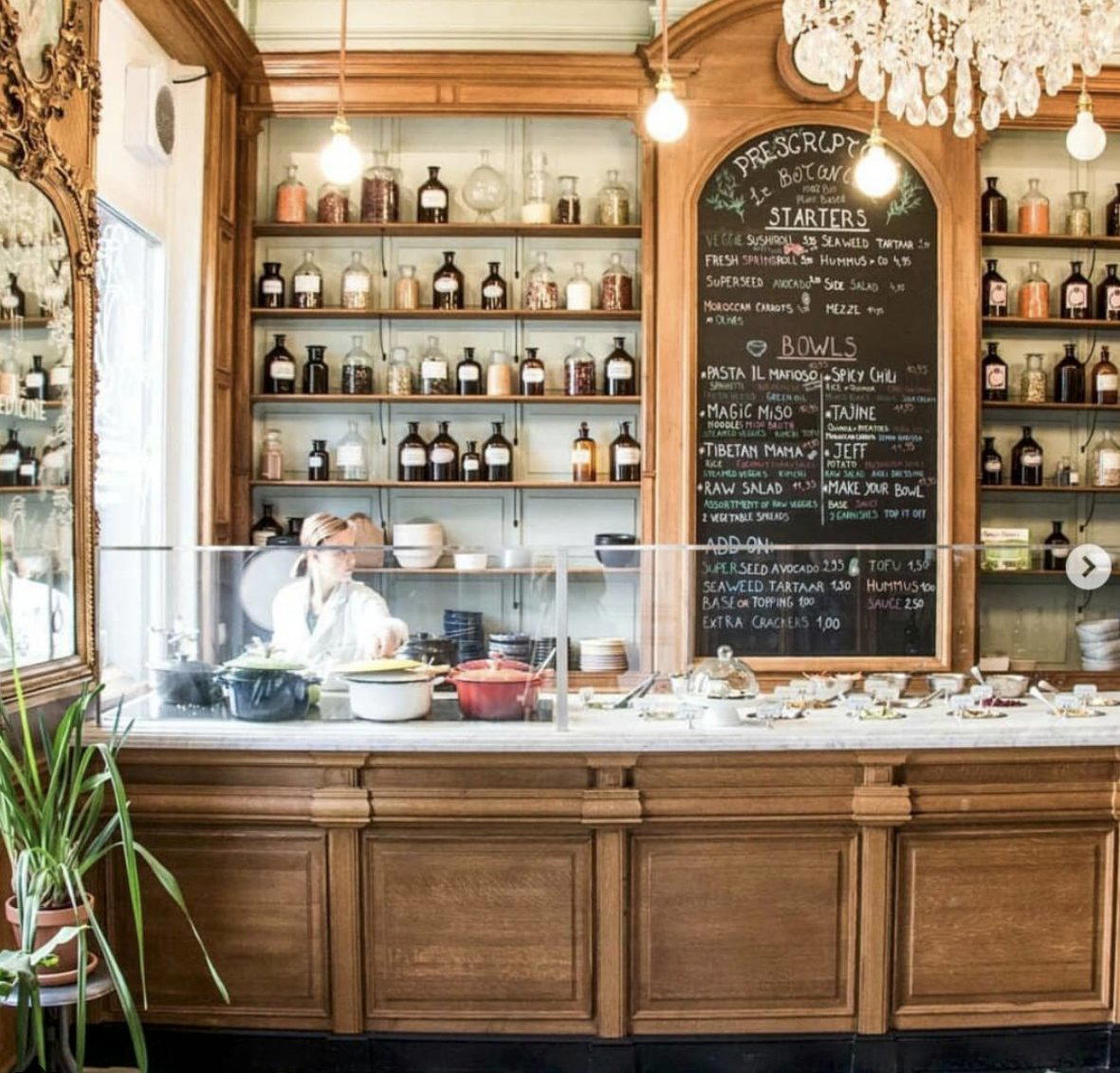 Le Botaniste restaurant in Ghent, Belgium