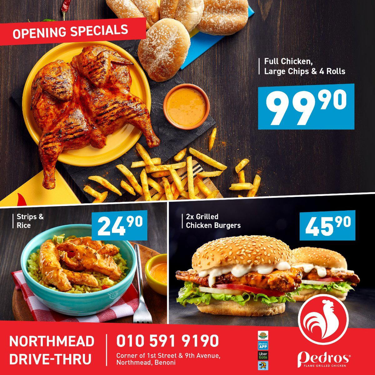 Pedros Northmead Drive Thru restaurant in Benoni, South Africa