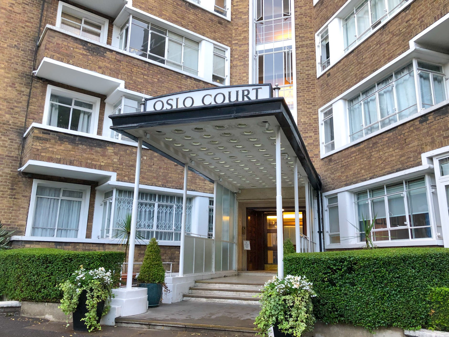 Oslo Court restaurant in London, United Kingdom