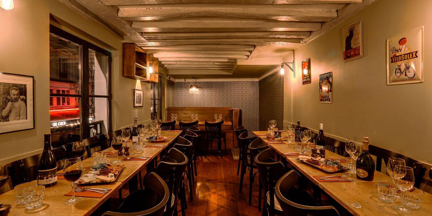 La French Guinguette restaurant in Paris, France