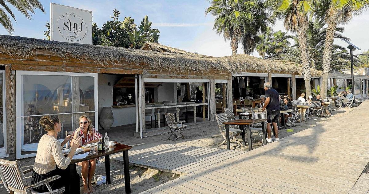 Club de Playa SHU Talamanca restaurant in Ibiza, Spain