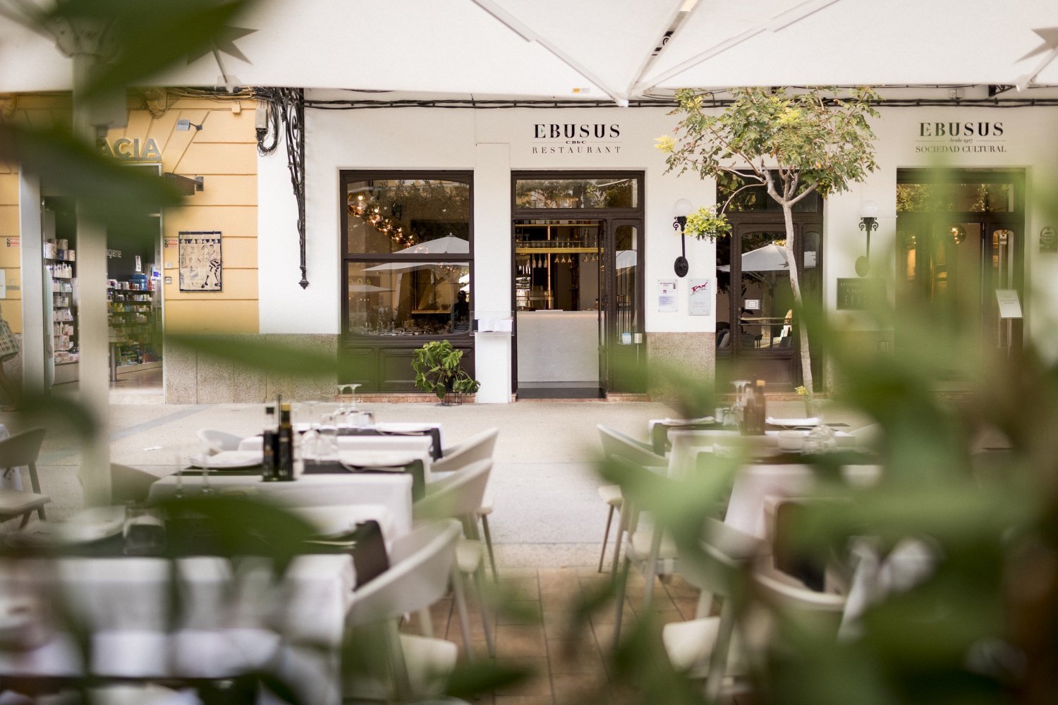 Ebusus Café restaurant in Ibiza, Spain