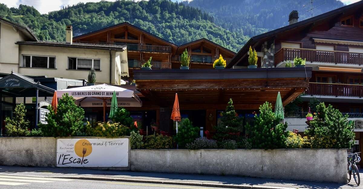 L'Escale restaurant in Le Chable, Switzerland