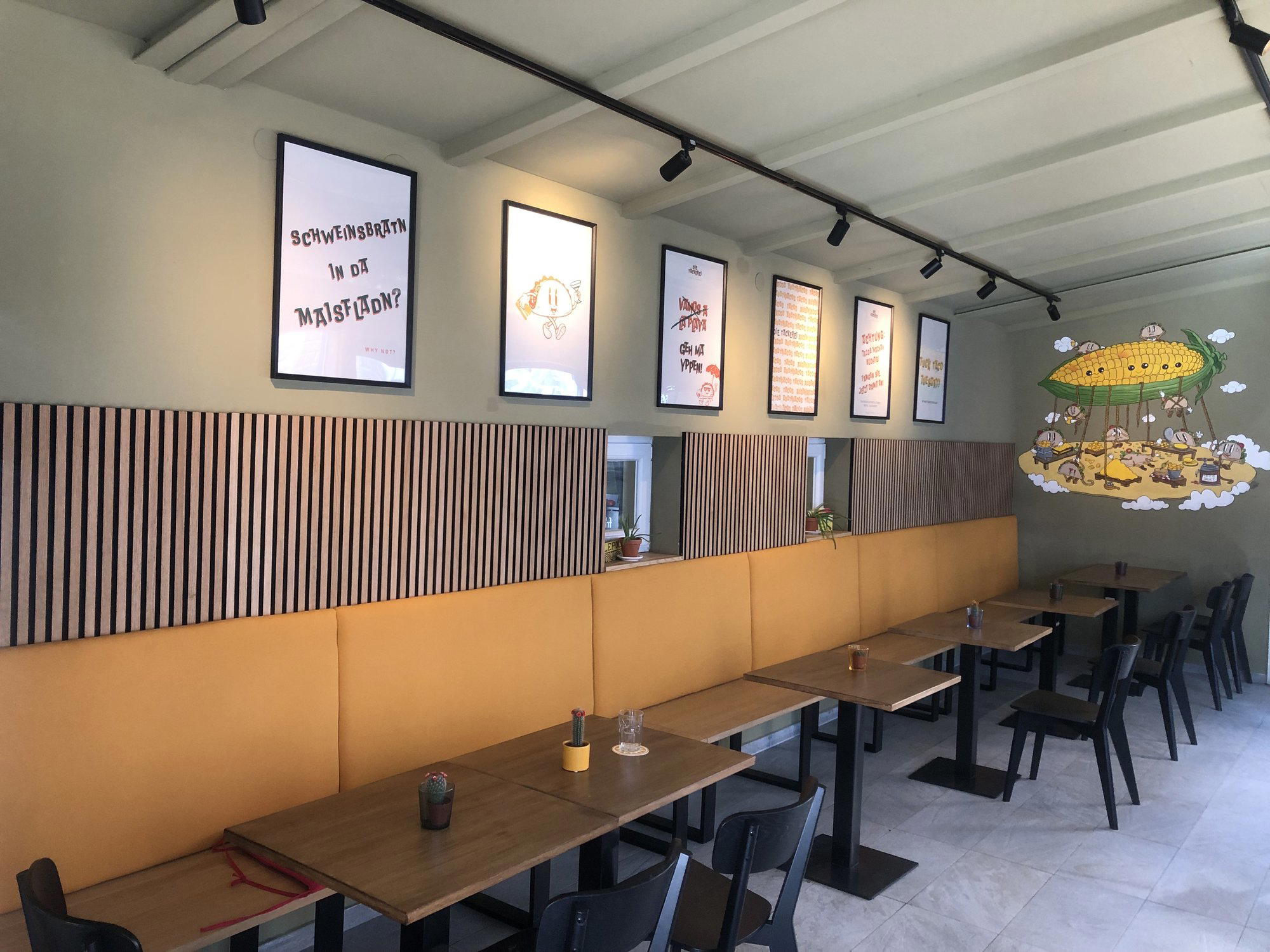 Die Tackerei restaurant in Vienna, Austria