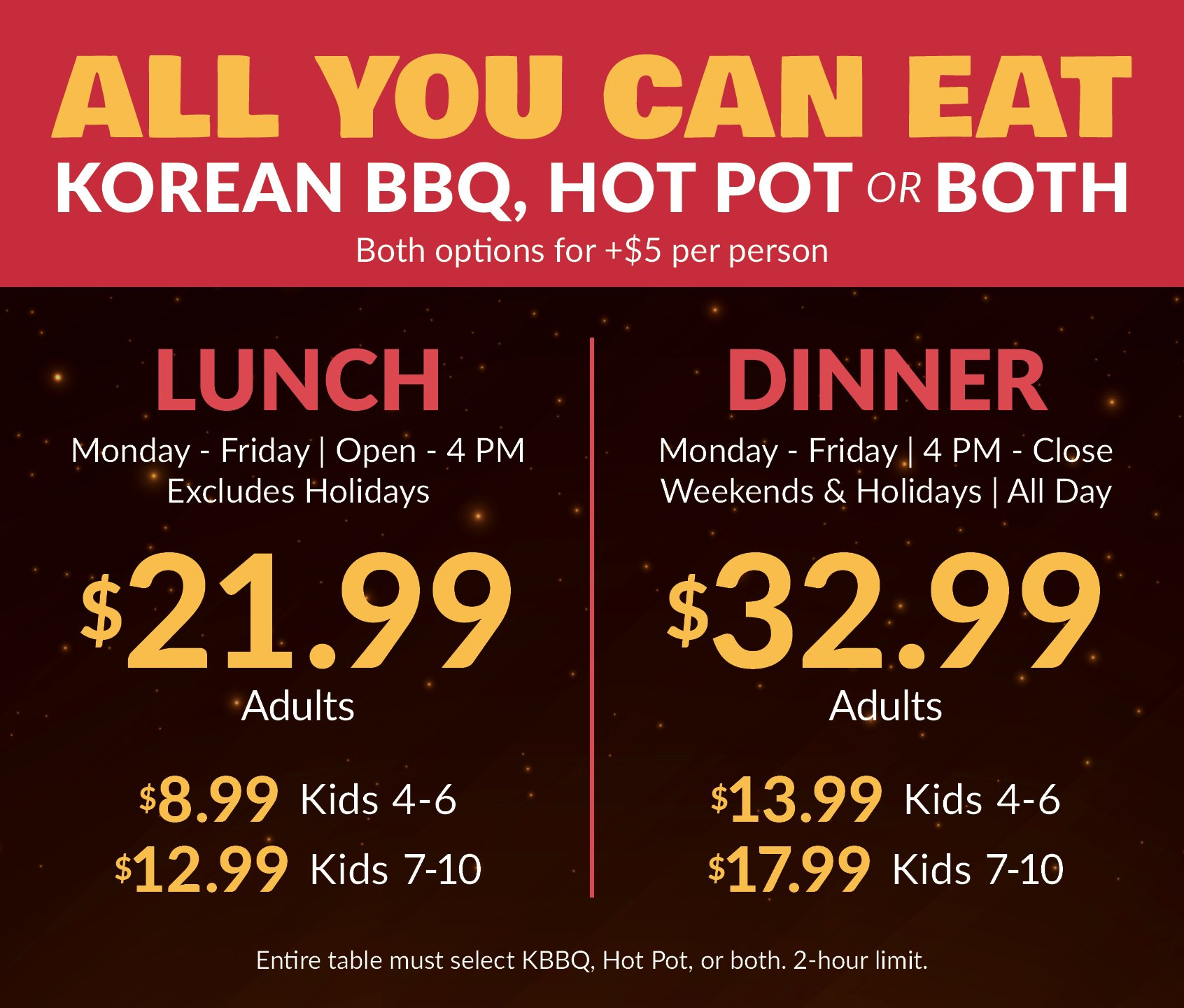 KPOT Korean BBQ & Hot Pot restaurant in Sterling Heights, United States