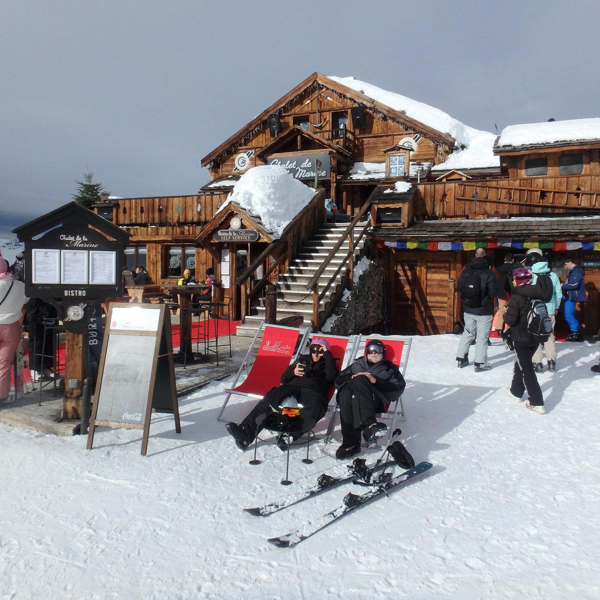 Chalet de la Marine restaurant in Les Belleville