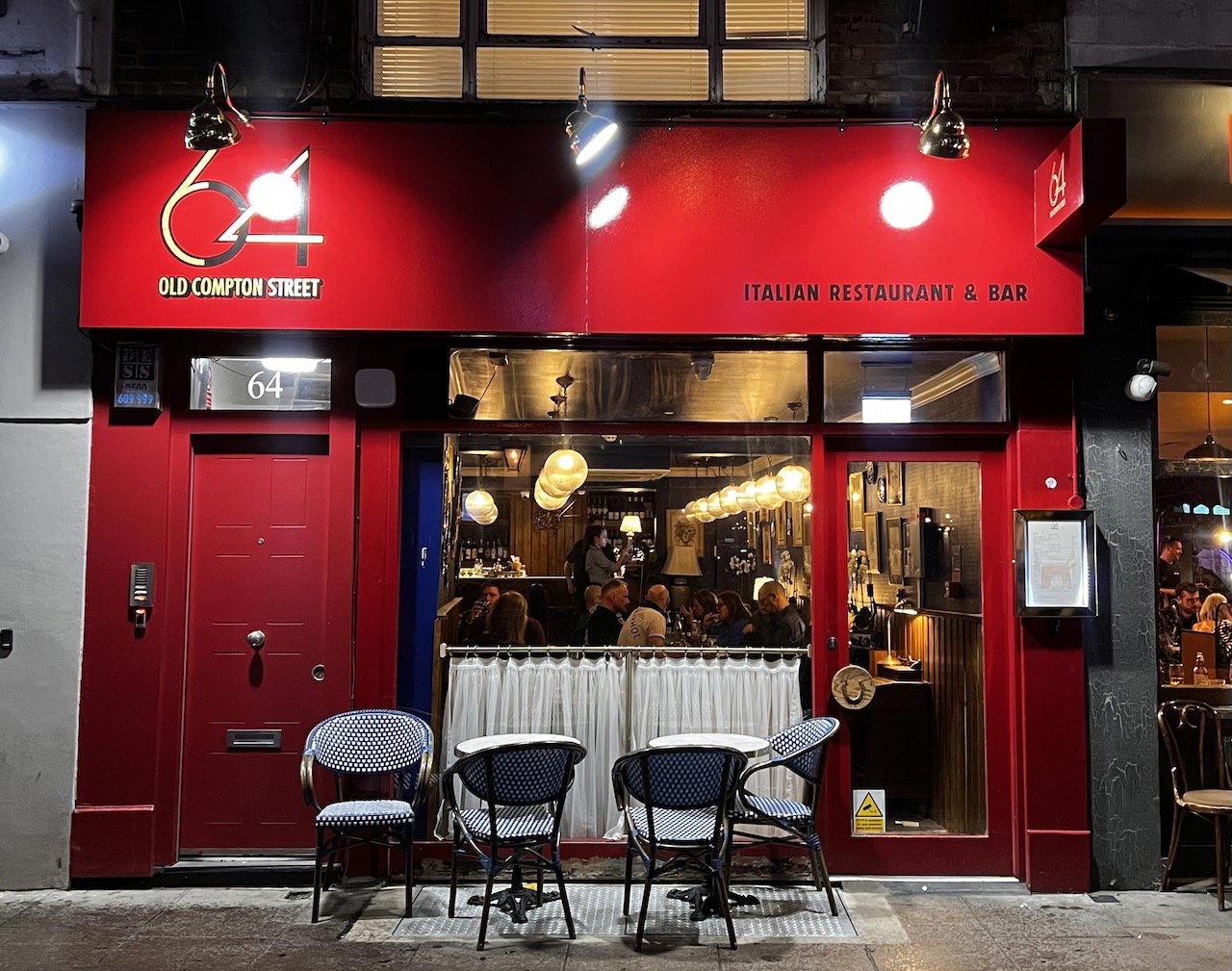 64 Old Compton St restaurant in London, United Kingdom