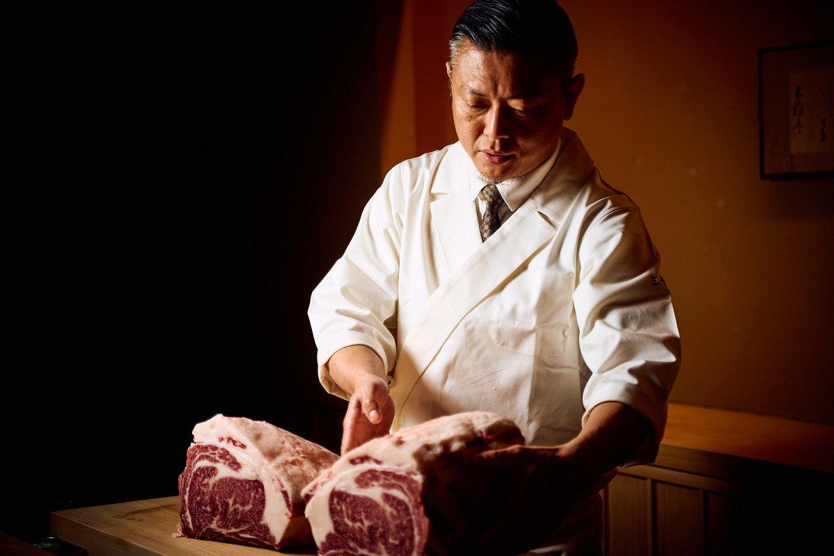 Master of beef Miyoshi (にくの匠 三芳) restaurant in Kyoto, Japan