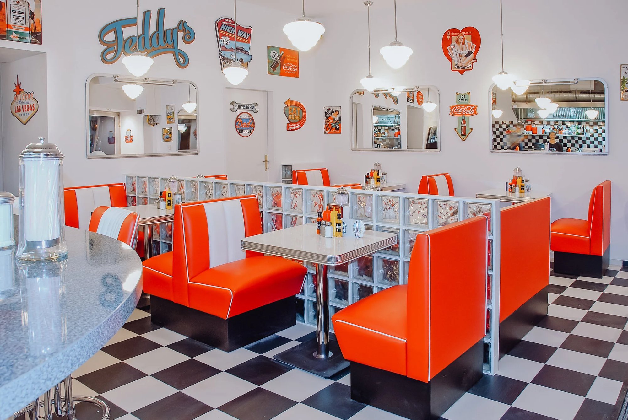 Teddy's American Diner restaurant in Vienna, Austria
