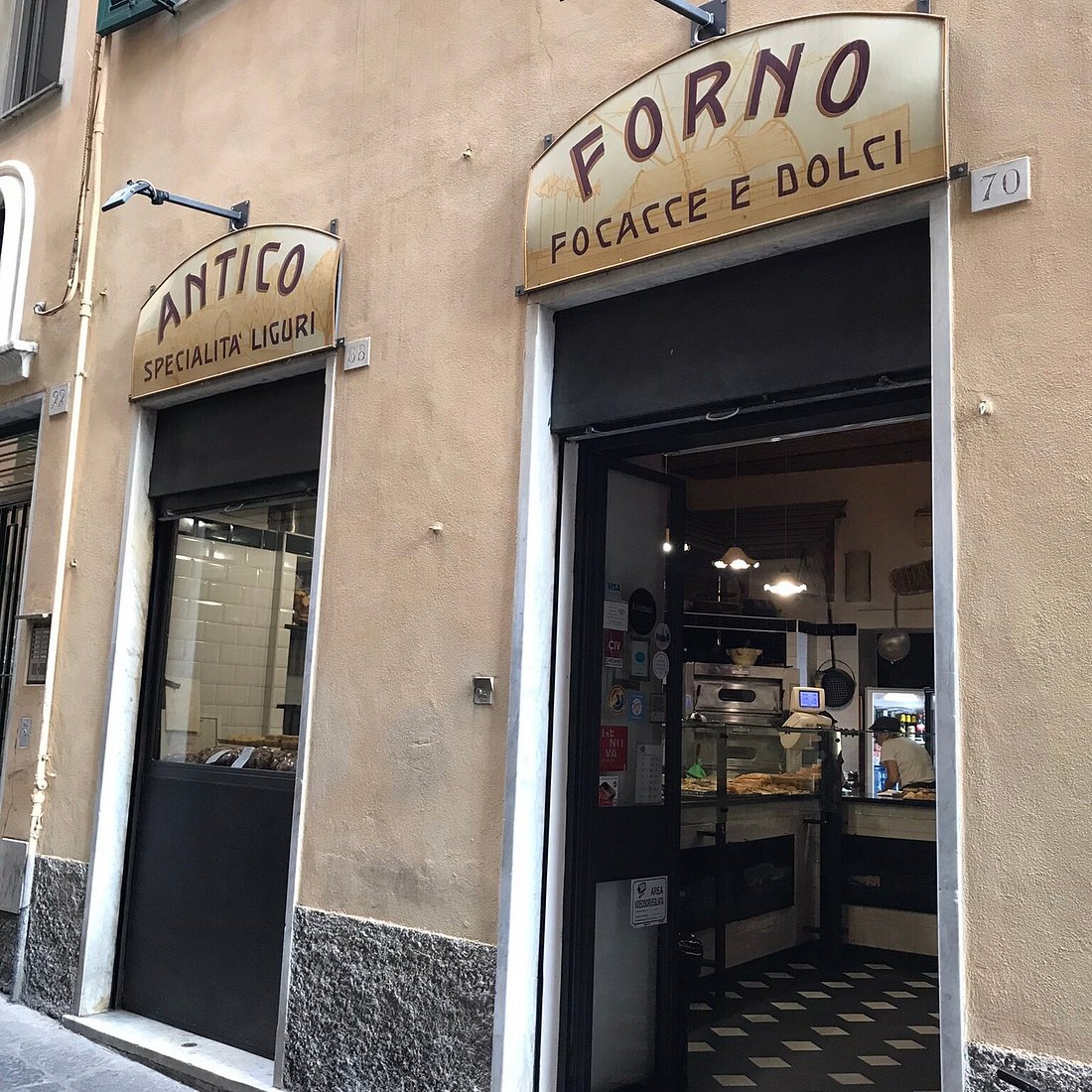 Antico Forno Patrone restaurant in Genoa, Italy