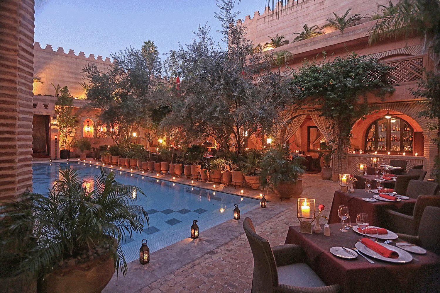 La Maison Arabe restaurant in Marrakech, Morocco