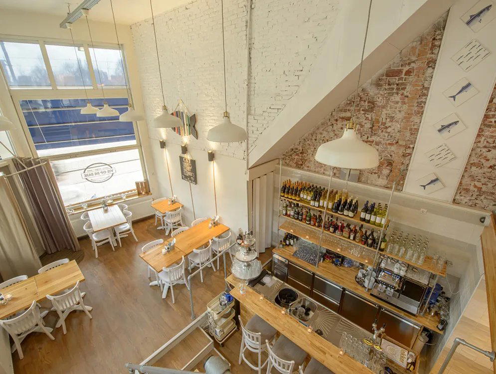 Vis op de Dijk restaurant in Rotterdam, Netherlands