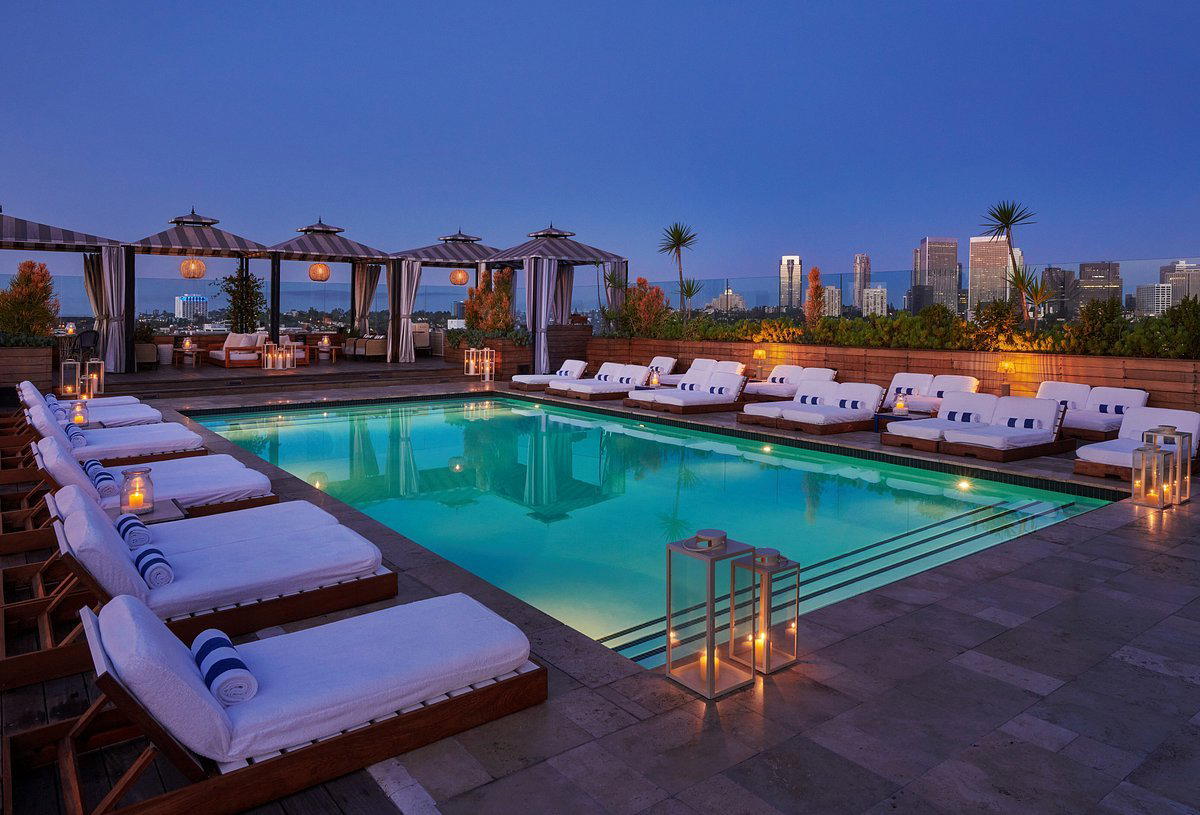 Pool & Cabana at Waldorf Astoria restaurant in Beverly Hills, United States