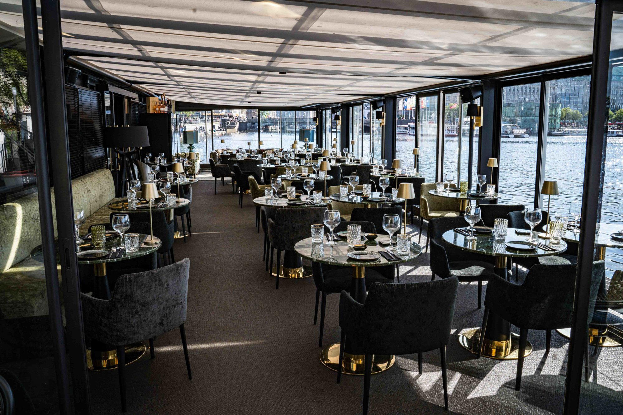 Bootshaus Alster restaurant in Hamburg, Germany
