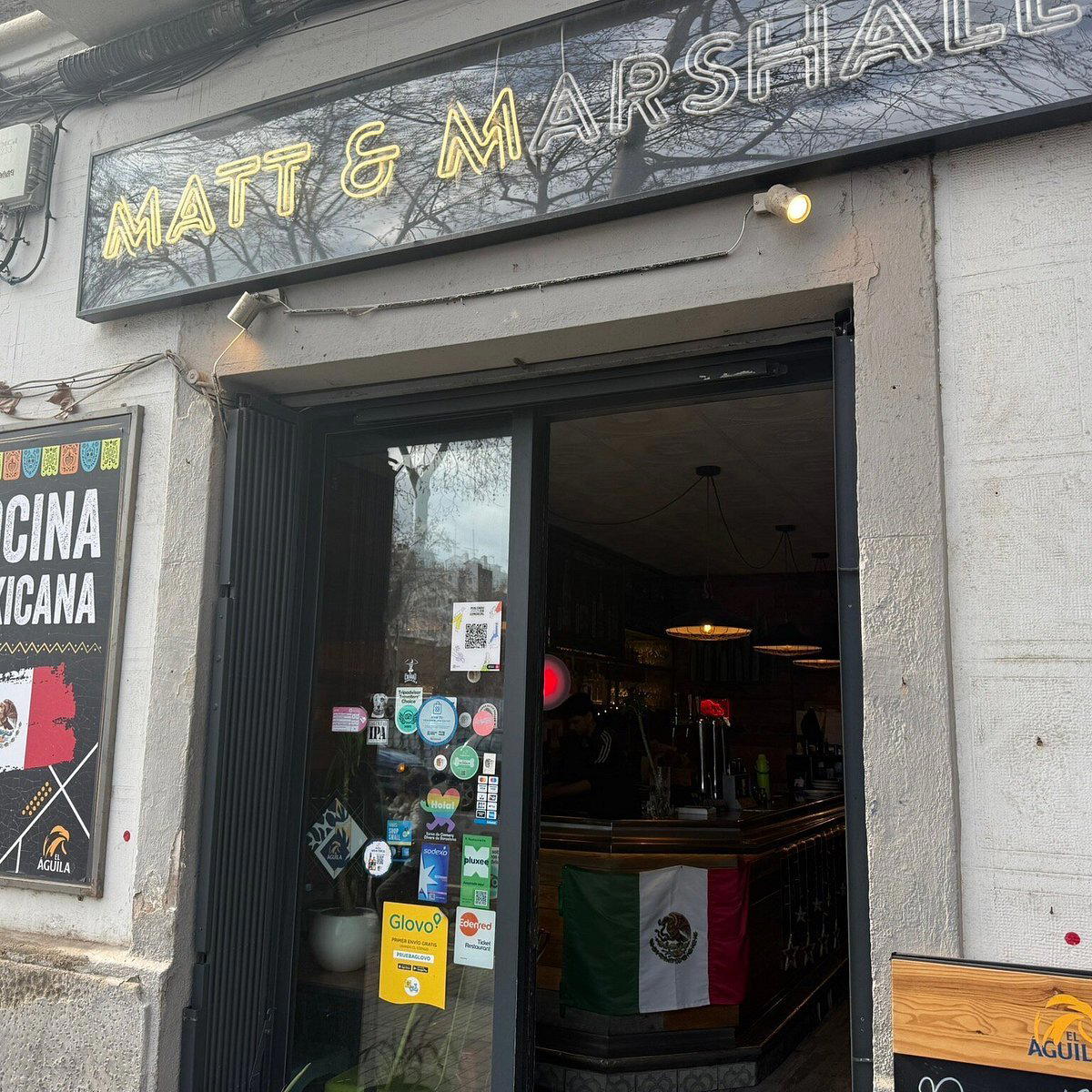 Matt and Marshall restaurant in Barcelona, Spain