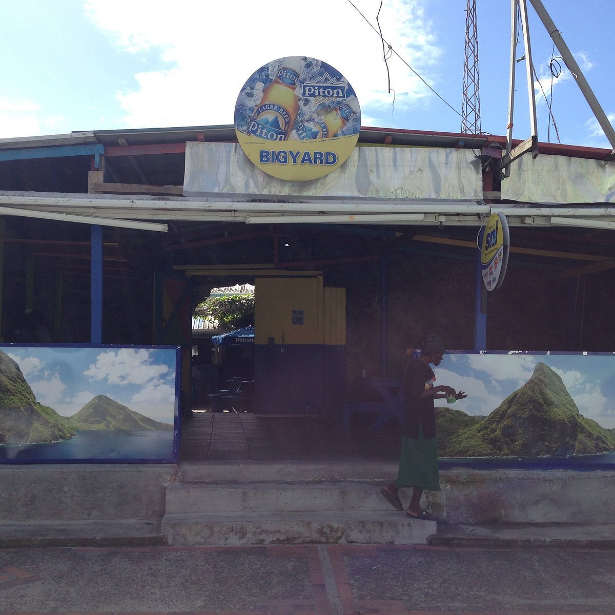 Big Yard restaurant in Palmiste, St Lucia
