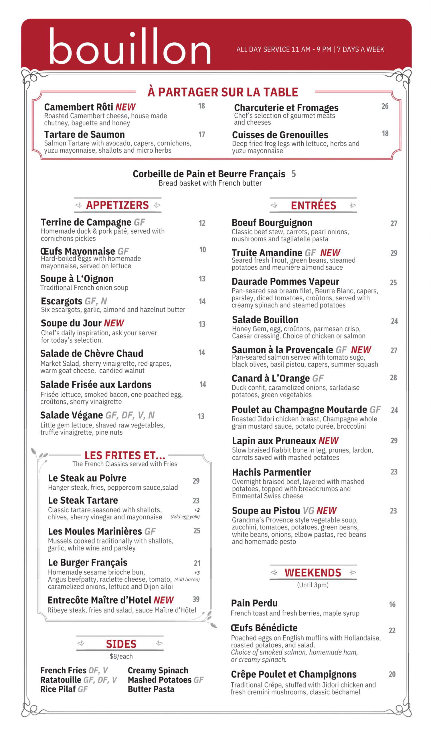 bouillon MOULIN restaurant in Newport Beach, United States
