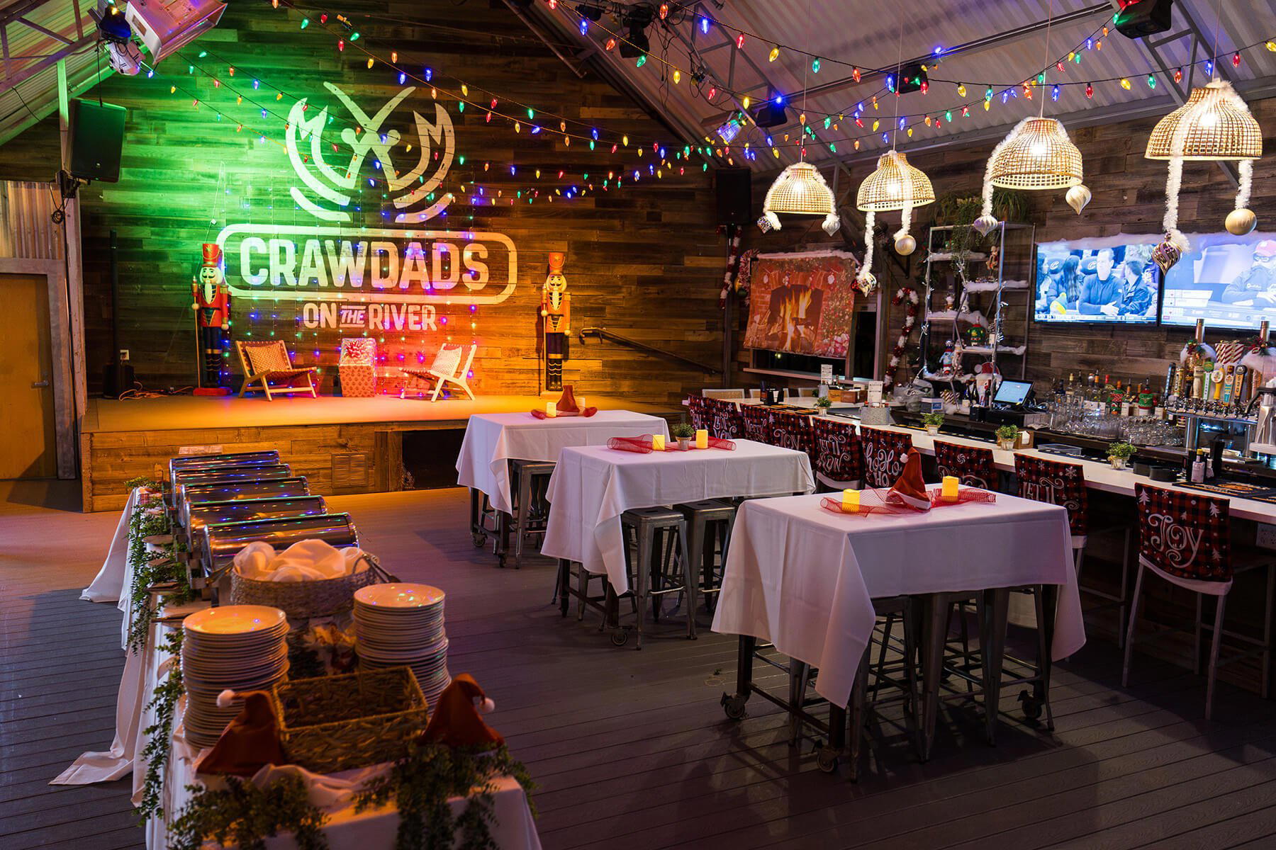 Crawdads on the River restaurant in Sacramento, United States